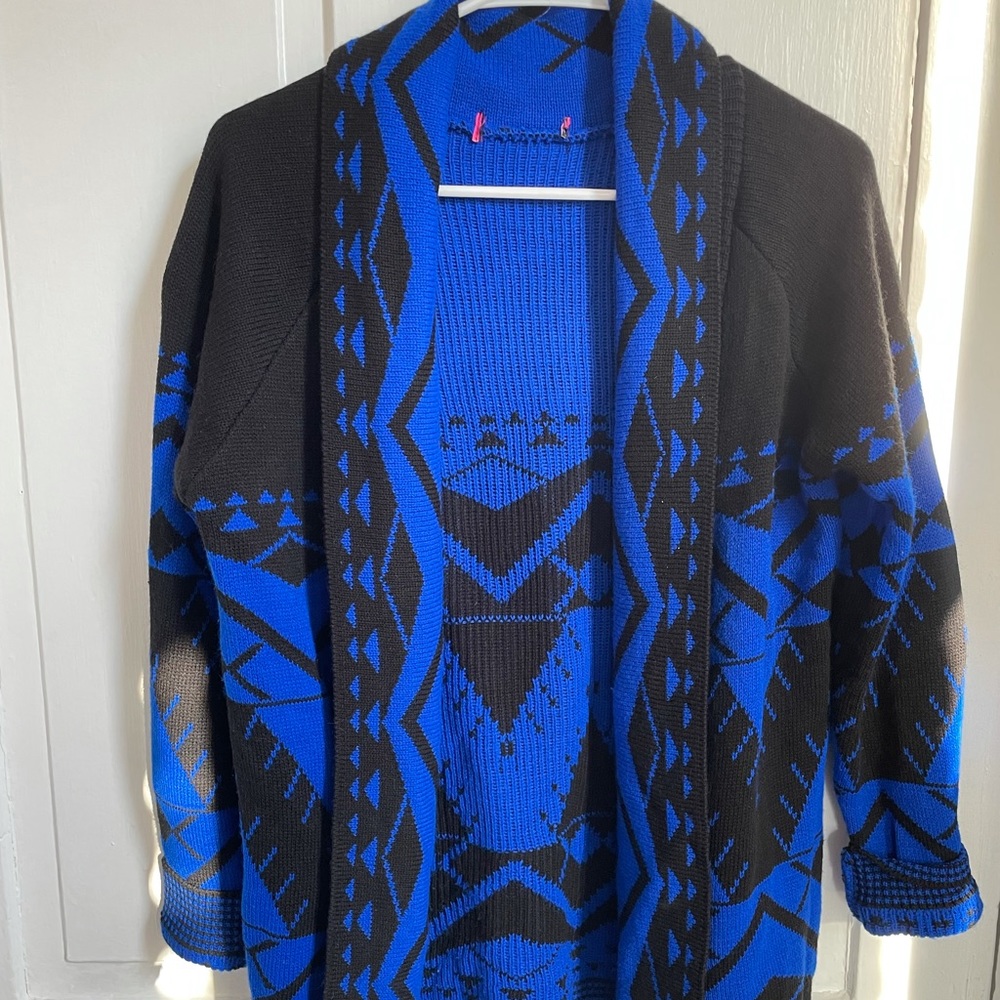 Knit tribal cardigan